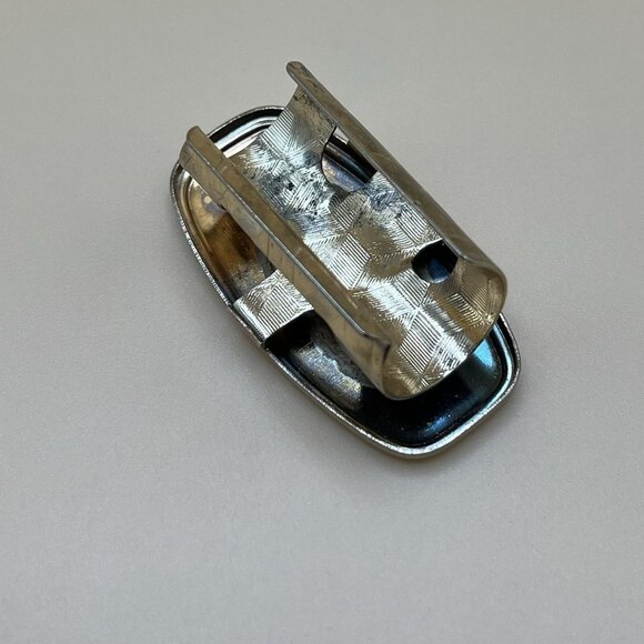 Vintage 50s Gold Tone MCM Hidden Hinged Lipstick Holder Case Secret Floral Japan - Picture 3 of 5